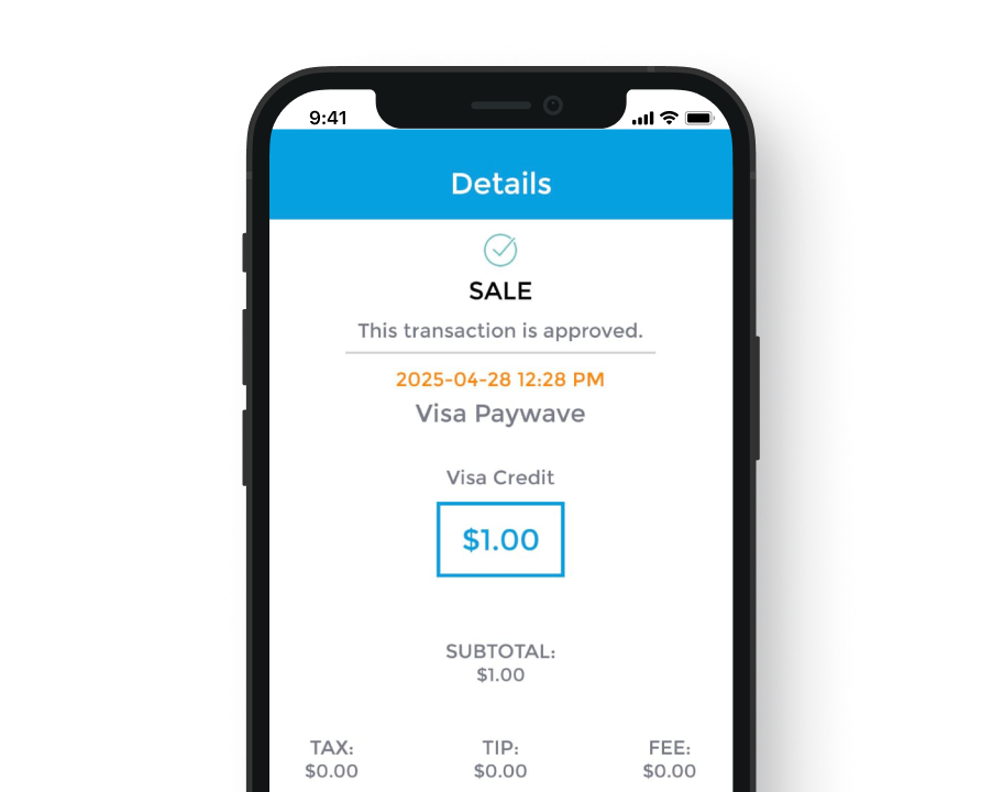 Processing a sale